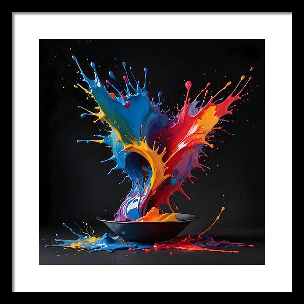Splash of Creation - Framed Print