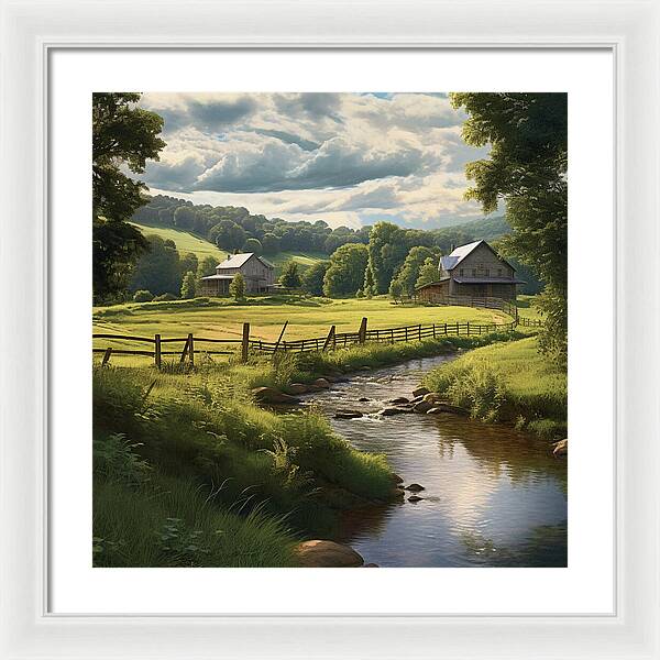 Spring Meadows Home - Framed Print