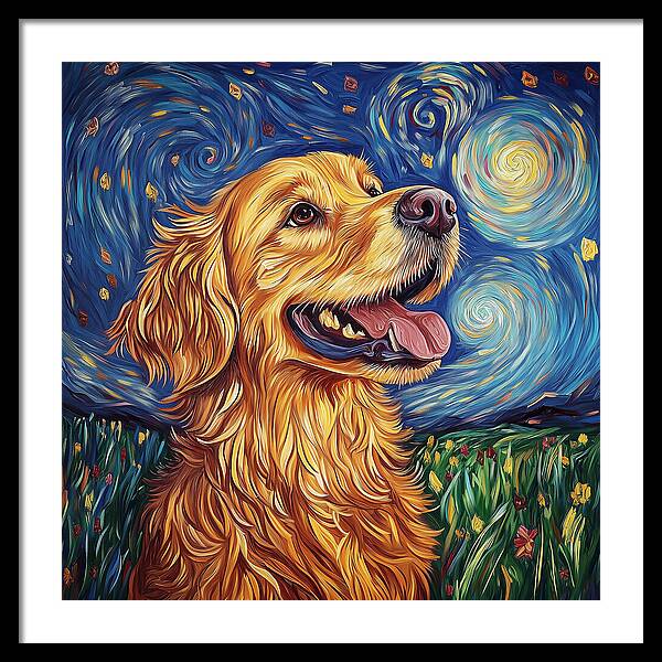 Starry Gaze - Framed Print