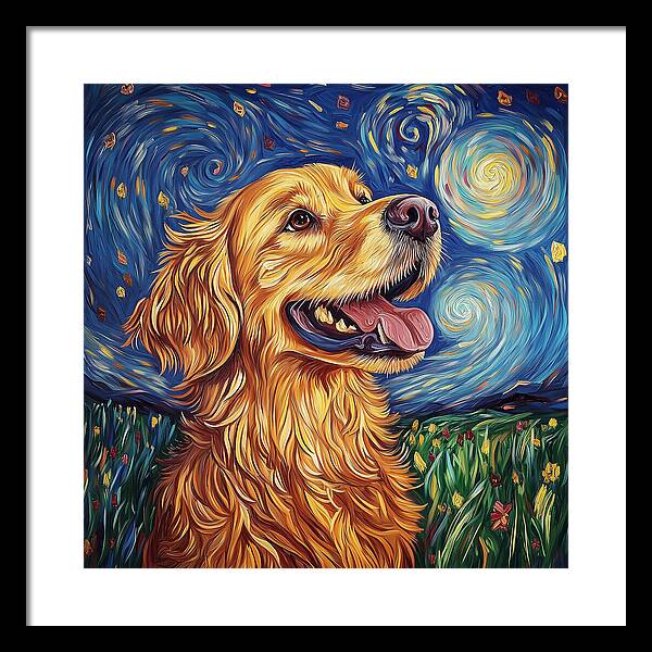 Starry Gaze - Framed Print