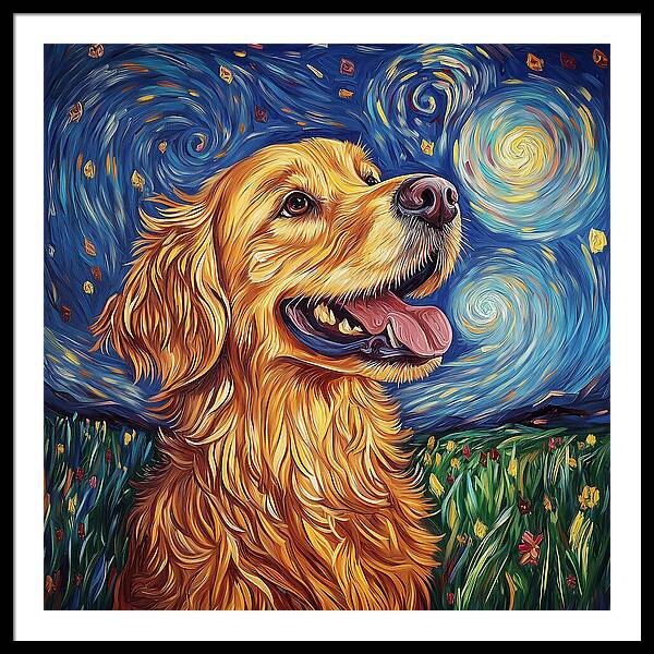 Starry Gaze - Framed Print