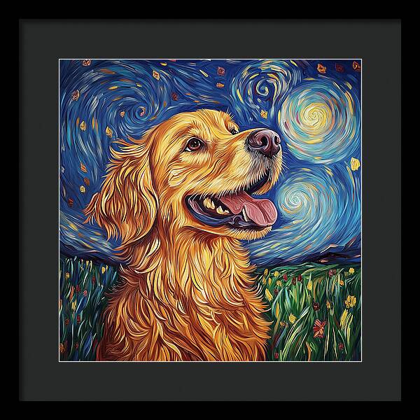 Starry Gaze - Framed Print