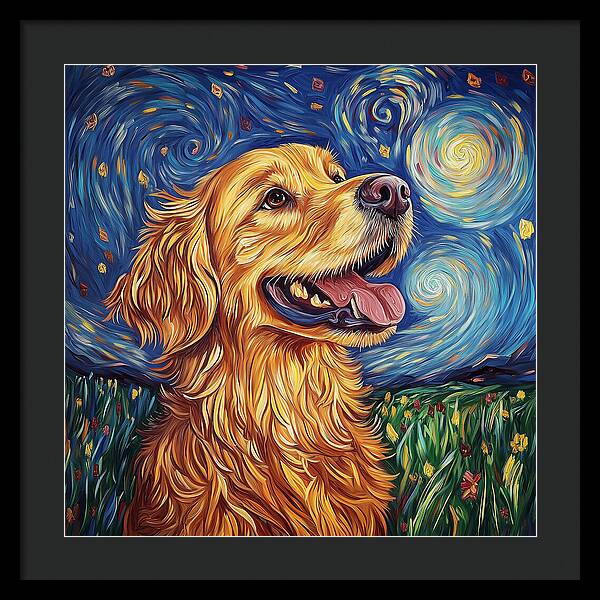 Starry Gaze - Framed Print