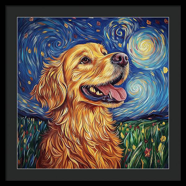 Starry Gaze - Framed Print