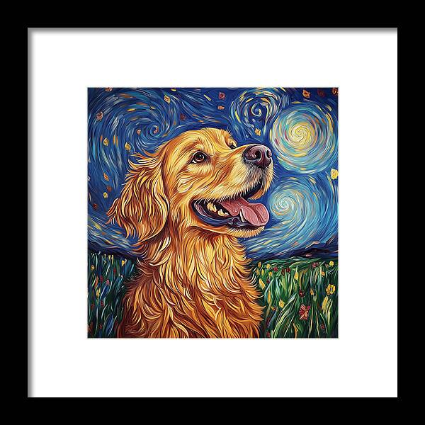 Starry Gaze - Framed Print