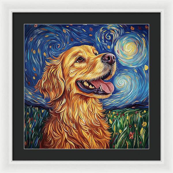 Starry Gaze - Framed Print