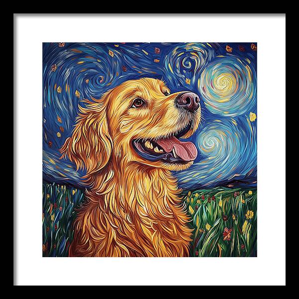 Starry Gaze - Framed Print