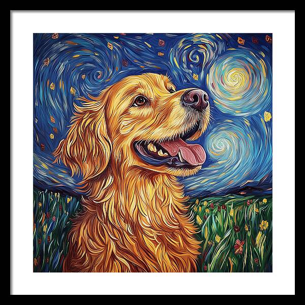 Starry Gaze - Framed Print