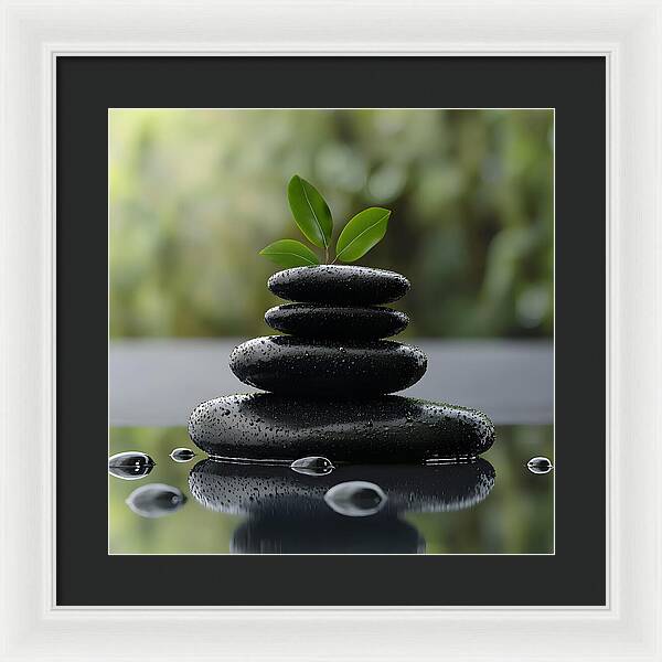 Stones of Tranquility - Framed Print