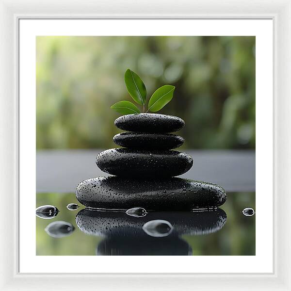 Stones of Tranquility - Framed Print