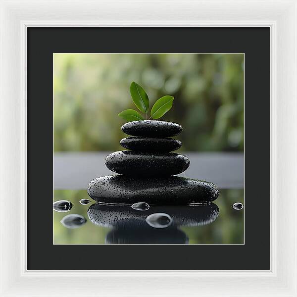 Stones of Tranquility - Framed Print
