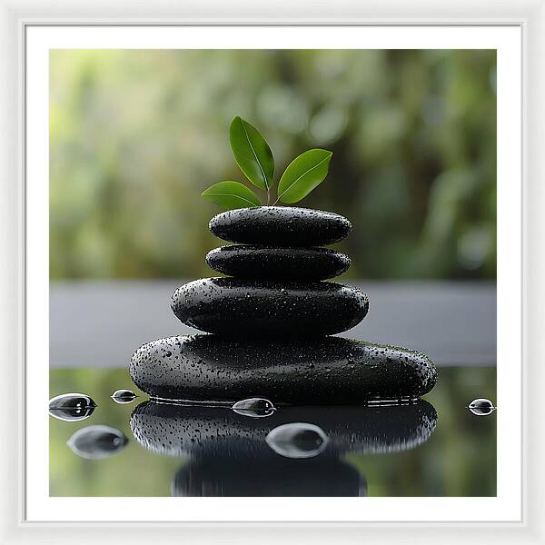 Stones of Tranquility - Framed Print