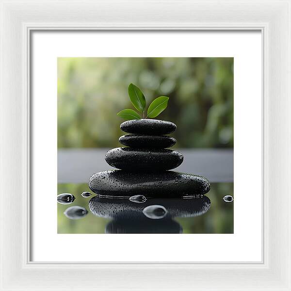 Stones of Tranquility - Framed Print