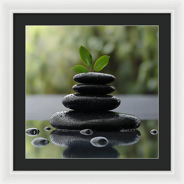 Stones of Tranquility - Framed Print