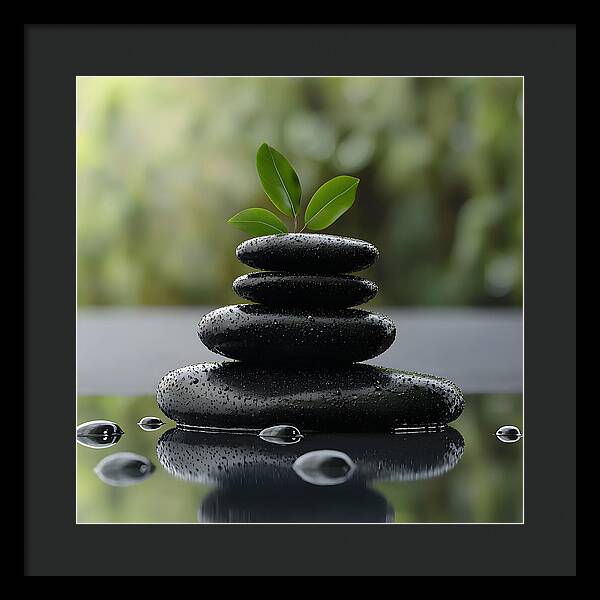 Stones of Tranquility - Framed Print