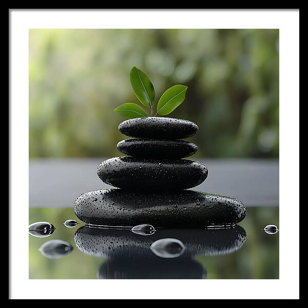 Stones of Tranquility - Framed Print