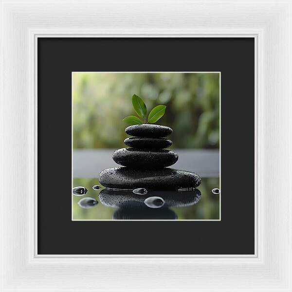 Stones of Tranquility - Framed Print