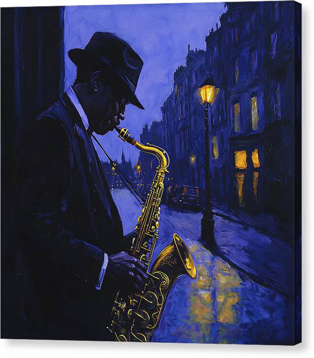Streetlight Blues - Canvas Print