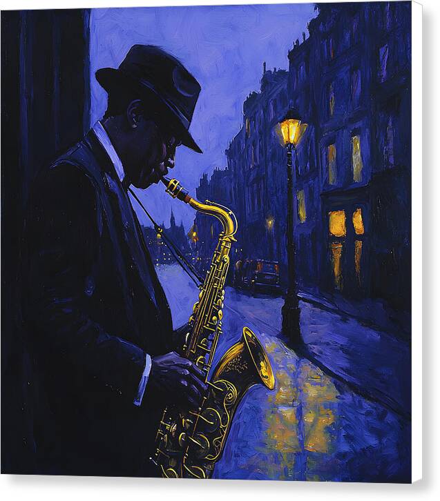 Streetlight Blues - Canvas Print