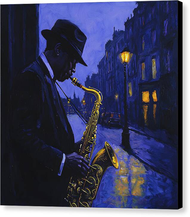Streetlight Blues - Canvas Print