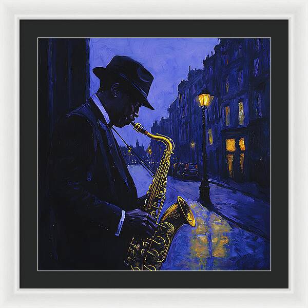 Streetlight Blues - Framed Print