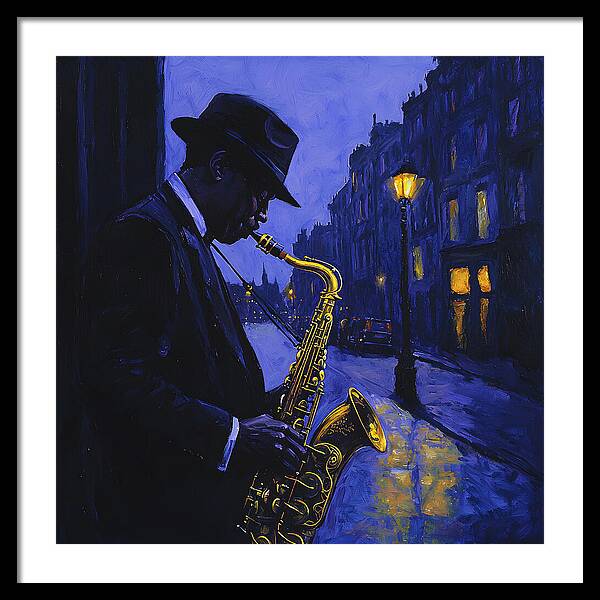 Streetlight Blues - Framed Print