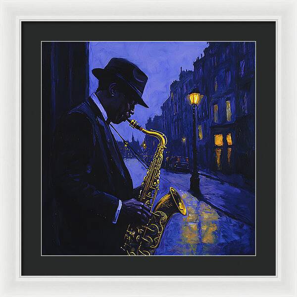 Streetlight Blues - Framed Print