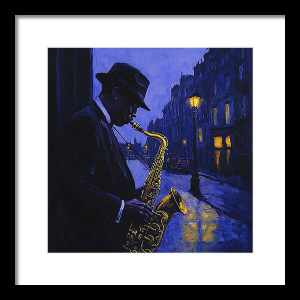 Streetlight Blues - Framed Print