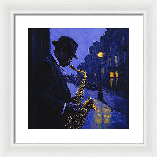 Streetlight Blues - Framed Print