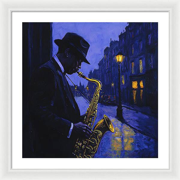 Streetlight Blues - Framed Print