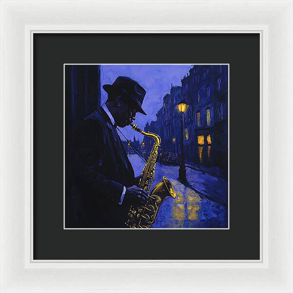 Streetlight Blues - Framed Print