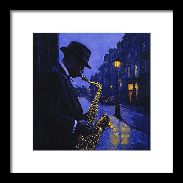 Streetlight Blues - Framed Print