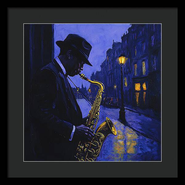 Streetlight Blues - Framed Print