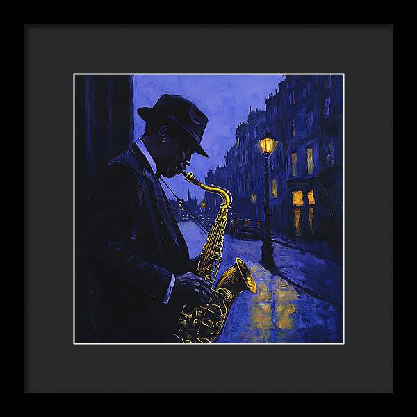 Streetlight Blues - Framed Print