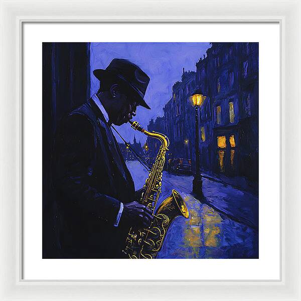 Streetlight Blues - Framed Print