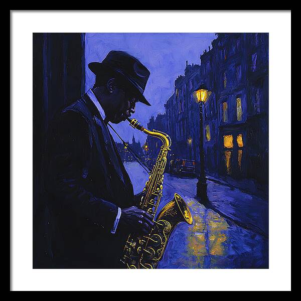 Streetlight Blues - Framed Print