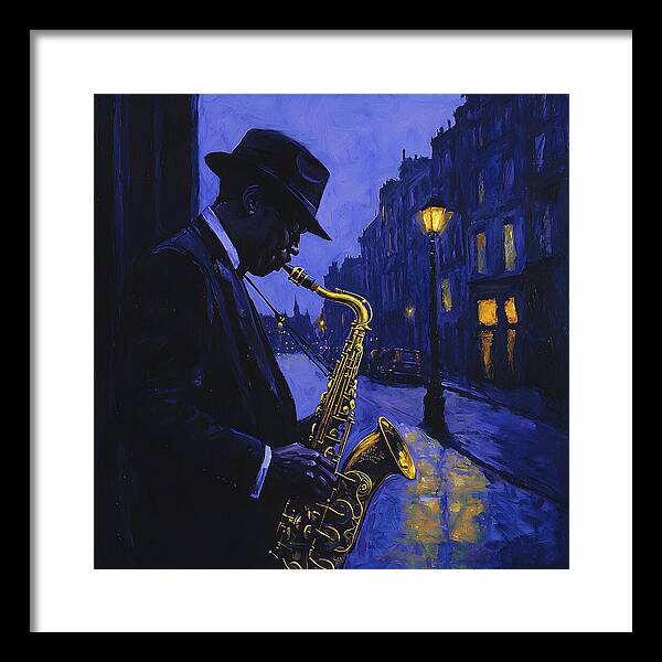 Streetlight Blues - Framed Print