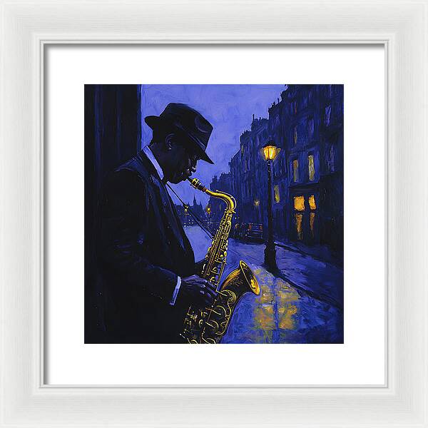Streetlight Blues - Framed Print