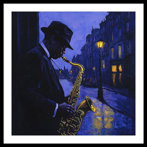 Streetlight Blues - Framed Print