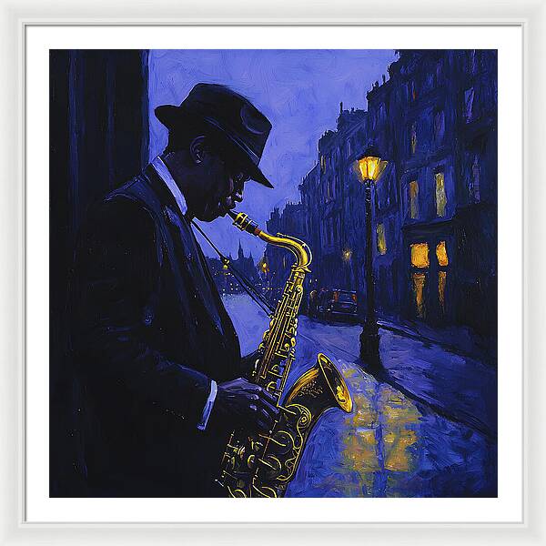 Streetlight Blues - Framed Print