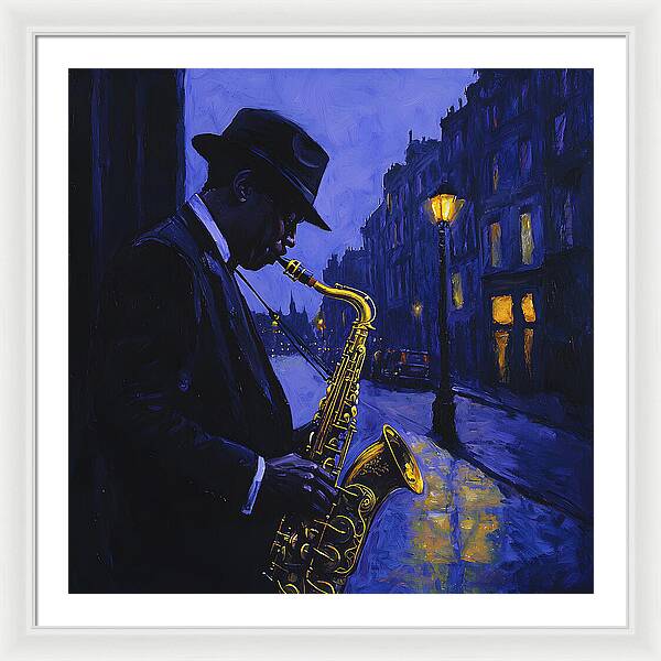 Streetlight Blues - Framed Print