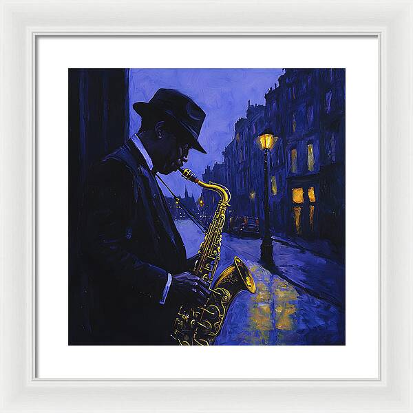 Streetlight Blues - Framed Print