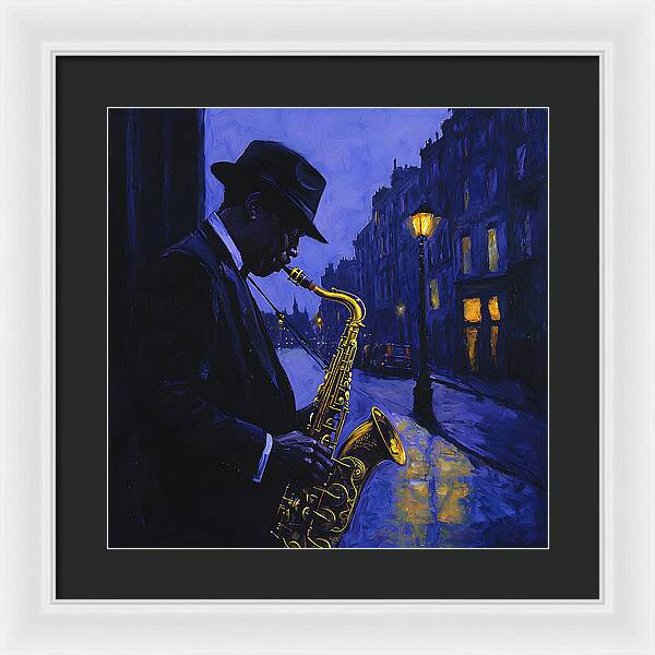 Streetlight Blues - Framed Print