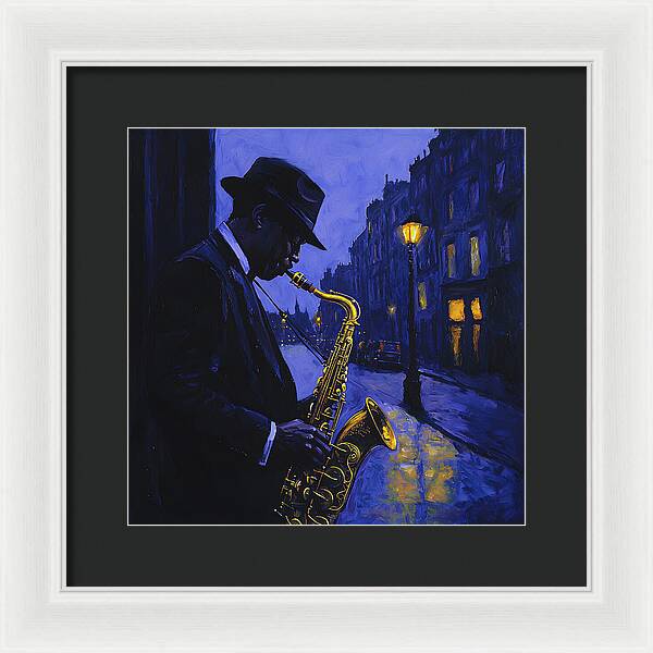 Streetlight Blues - Framed Print