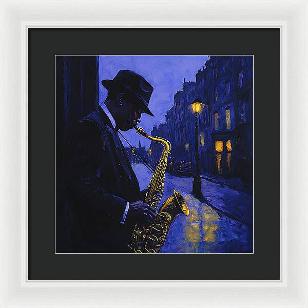 Streetlight Blues - Framed Print