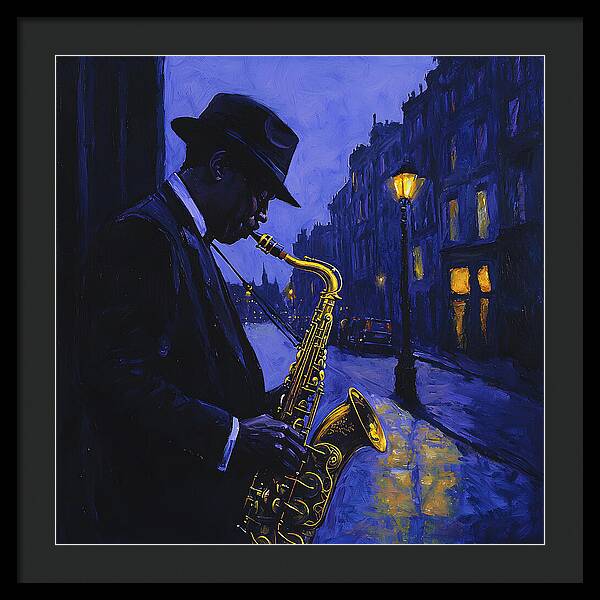 Streetlight Blues - Framed Print