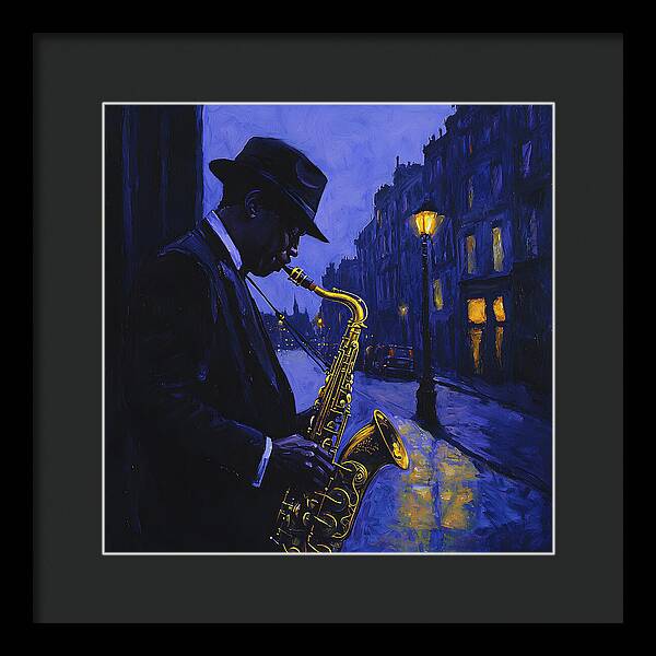 Streetlight Blues - Framed Print