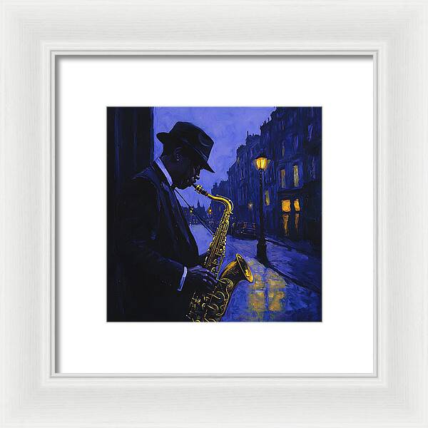 Streetlight Blues - Framed Print