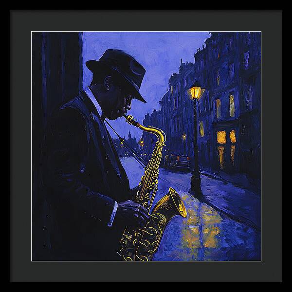 Streetlight Blues - Framed Print