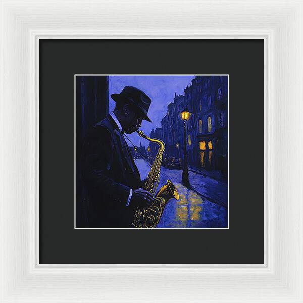 Streetlight Blues - Framed Print
